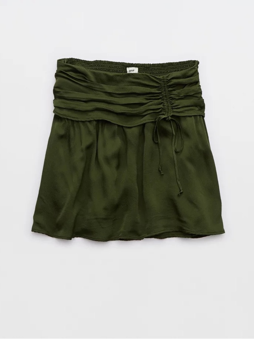 Aerie Uptown Green Ruffle Bubble Mini Skirt Size Small Women’s